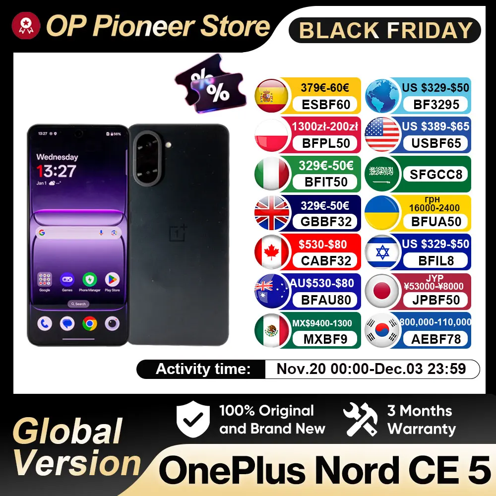 yZ[zVO[oo[W OnePlus Nord CE 5 X}[gtH android 5g MediaTek Dimensity 8350 Apex 7100mAh obe[ 50MP Sony LYT-600 J