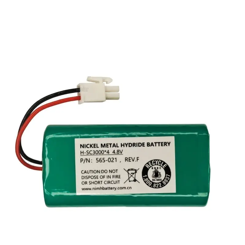 

565-021 REV.F H-SC3000x4 4.8V Rechargeable Nickel Hydrogen Battery Pack