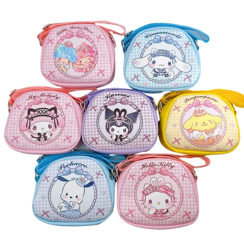 

Кошельки и сумки Hello Kitty Мини-сумка Sanrio Кошелек My Melody Сумка-мессенджер с принтом Little Twin Stars Чехлы через плечо