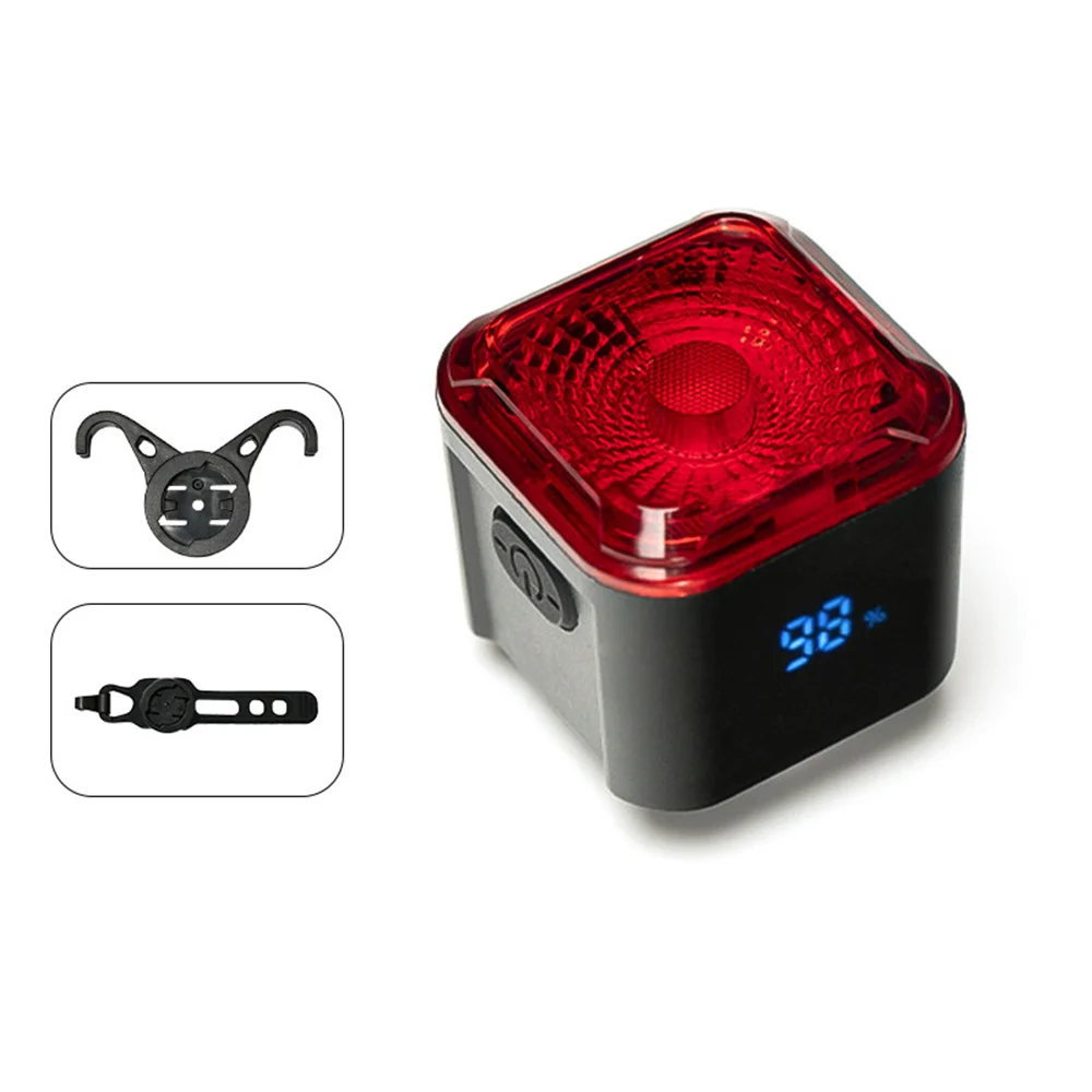 

BENGGUO Smart LED Digital Display Bike Taillight Brake Sensing IPX6 Waterproof 500mAh Long Battery Life USB Charging Warning