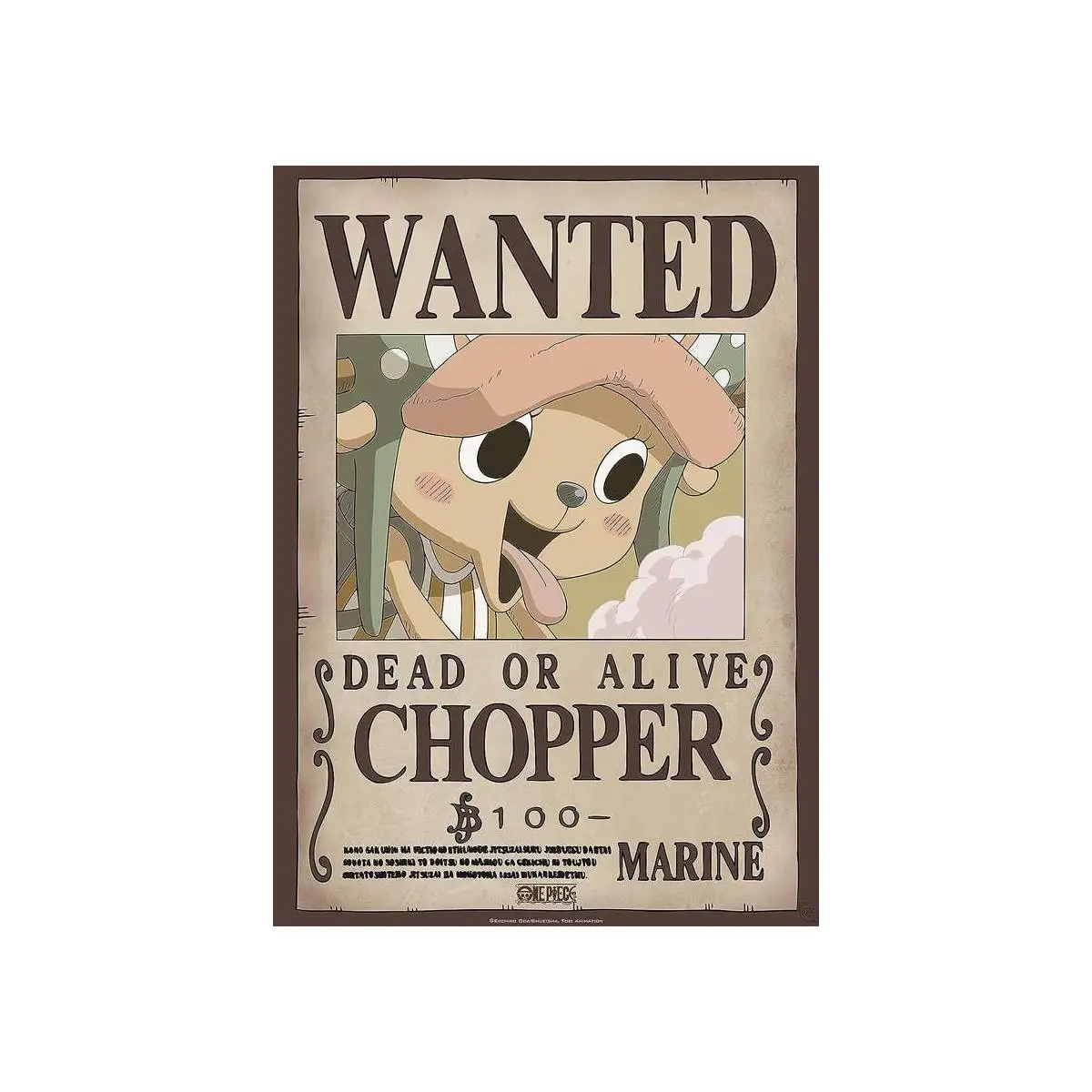 Posters of TV Series Poster Wanted Chopper - One Piece (POSTER 52x38)