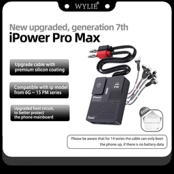 QIANLI-Cabo de teste para iPhone, IPower Pro Max, linha de inicialização, controle de alimentação DC, 6, 7, 8, X, XS, 11PM, 12, 13, 14