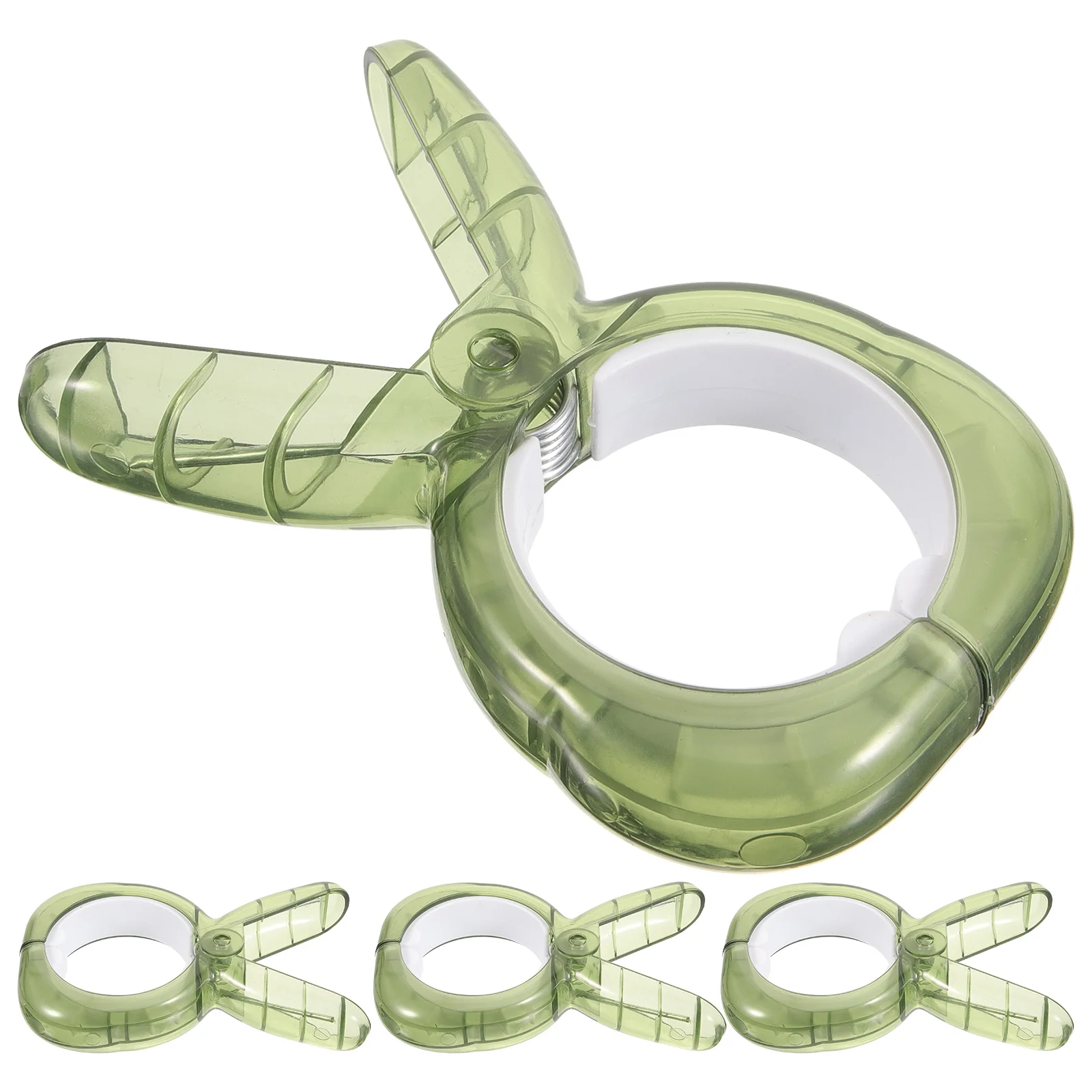 

4Pcs Windproof Clothes Clips Heavy Duty Plastic Metal Hanger Clips for Clothesline Laundry Drying Outdoor Use Non-Slip Garment