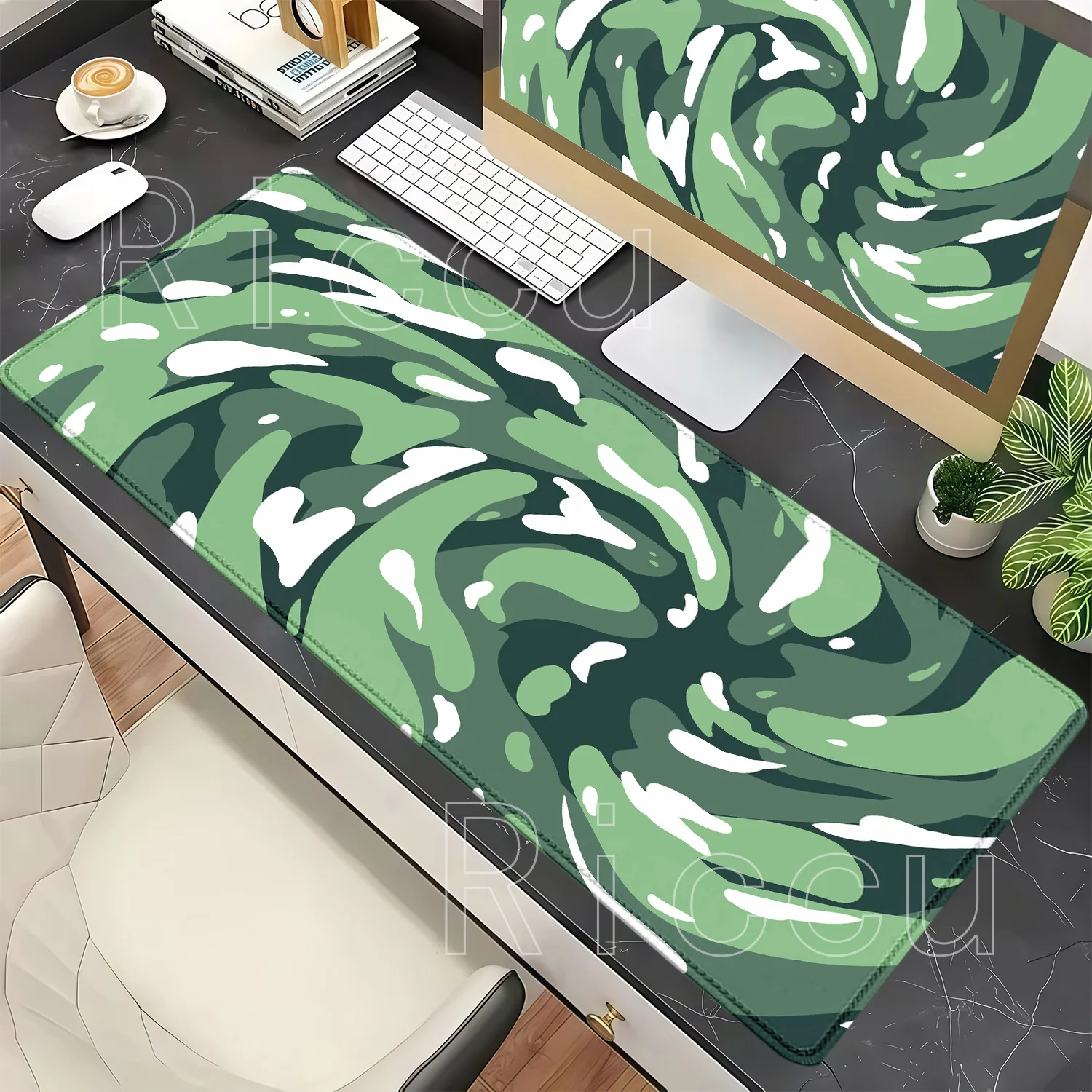 XXL Vortex Strata Liquid Mouse Pad Anime Keyboard Mouse Mat Non-slip PC Gaming Mousepad HD Printing Office Accessories Desk Mat