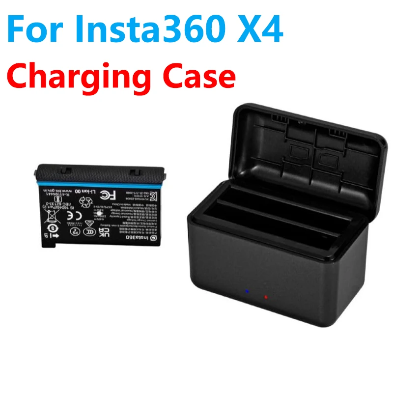 

Dual Channel Battery Charging For Insta360 X4 Fast Charging Charger Hub For Insta 360 X4 Charging Case Camera Accessories