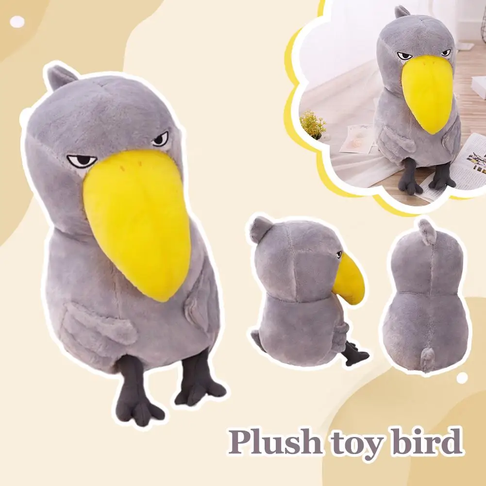 35cm Cute Toucan Shoebill Plush Toy Pp Cotton Soft Plush Kyorochan Animal Fashion Animal Girl Gift Bird Pillow Cartoon P0f9