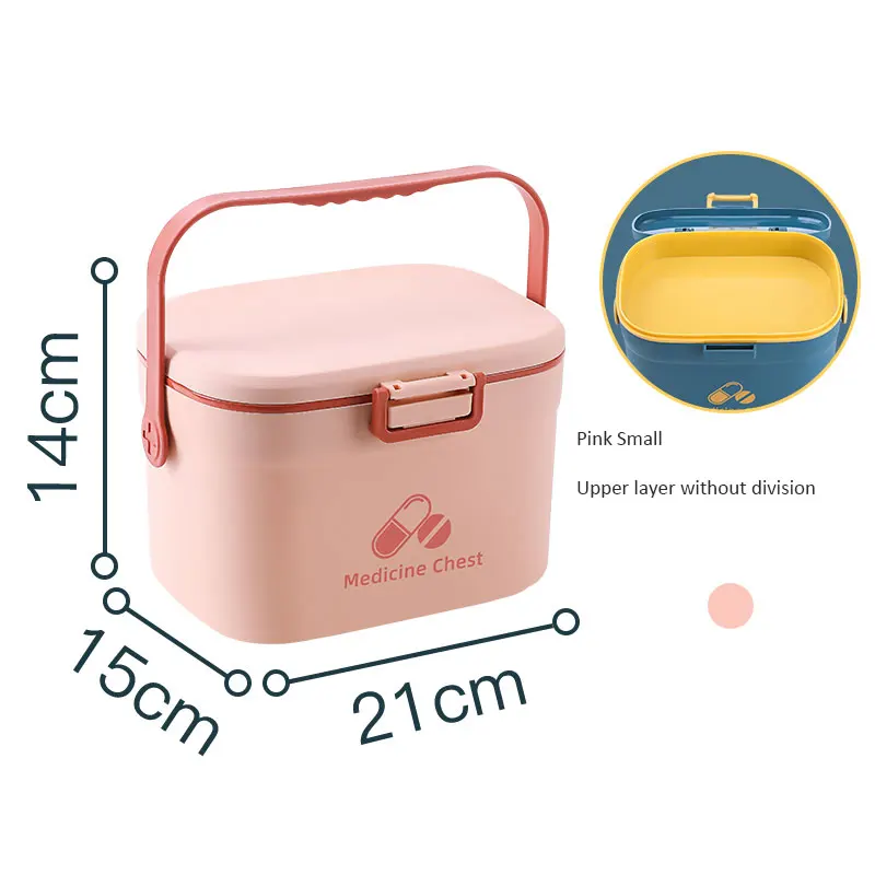 Kotak Obat Warna Kontras Nordik Kotak Pertolongan Pertama Rumah Set Lengkap Kotak Penyimpanan Obat Kotak Obat Besar Darurat Kecil Keluarga