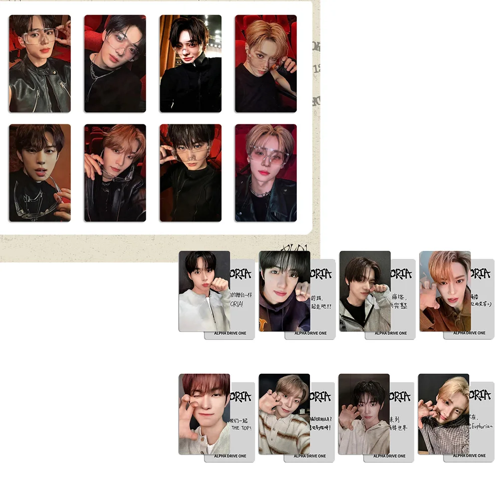 Venta Caliente ALD1 Nuevo Álbum EUPHORIA Fototarjetas HD de Doble Cara Brillantes Tarjeta LOMO JUNSEO ARNO GEONWOO SANGWON XINLONG ANXIN Regalo para Fans