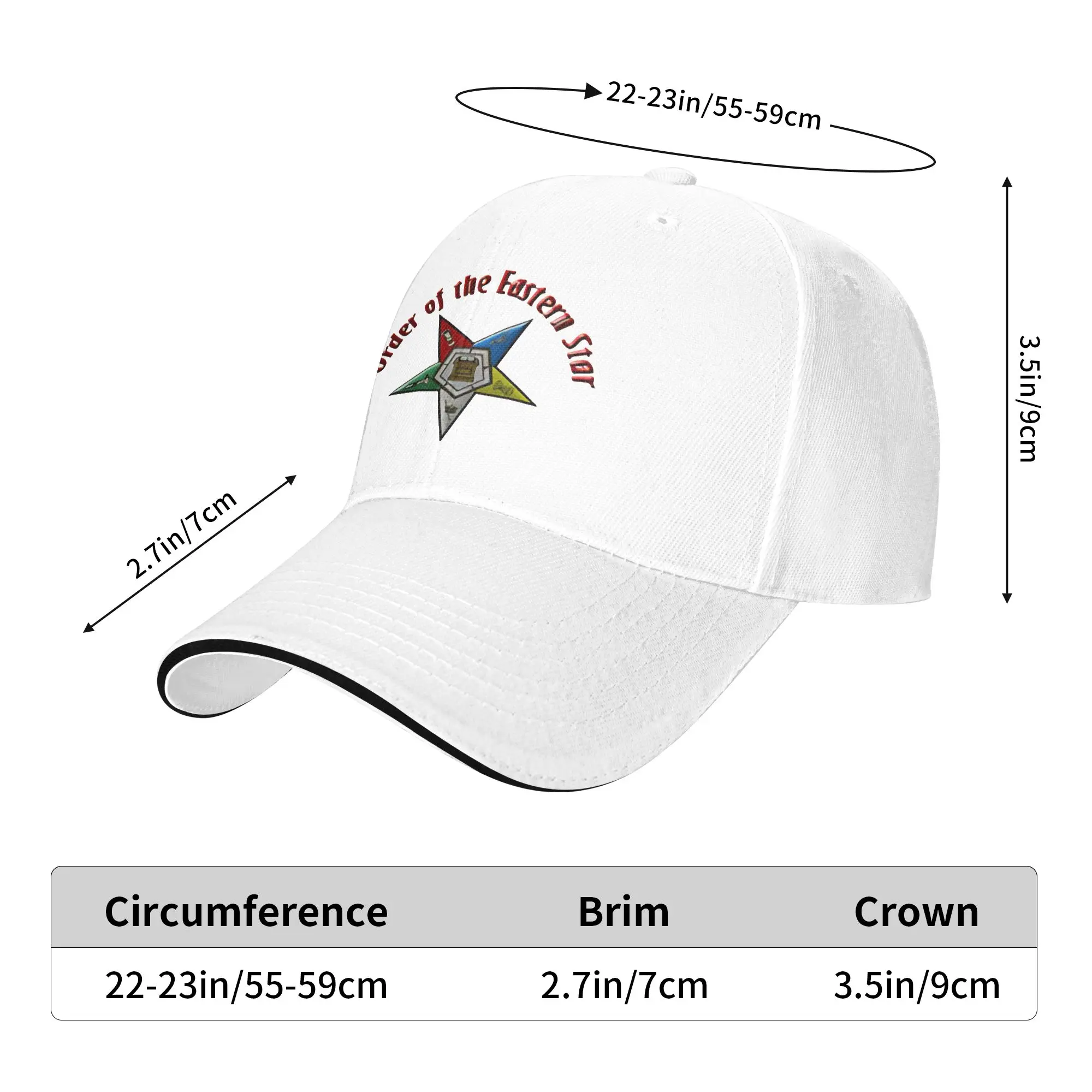 OES Order Of The Eastern Star Baseball Cap  Casual Men Women Trucker Hat Breathable Design Outdoor Gym Baseball Caps Gift Idea