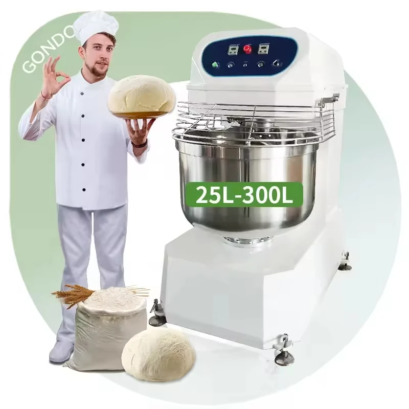 Máquina comercial de misturador de massa de pão de farinha de alta productividade para fábrica de bebidas, fazendas, restaurante, 3000w