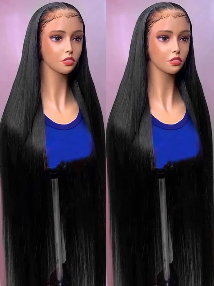 Wear And Go 13x4 Straight Glueless Wig 7x5 Human Hair Ready To Wear 220 Density 38 Inch 4x4 Lace Front Wigs For Women Preplucked