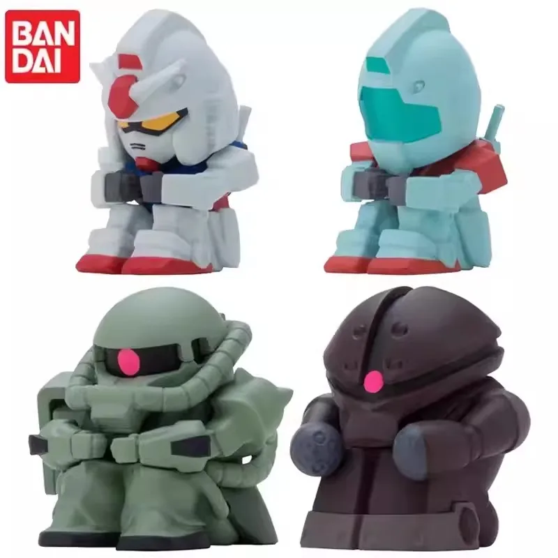 

Bandai Original 4Pcs Gashapon RGM-79 GM RX-78-2 GUNDAM Action Figure Toys For Kids Gift Collectible Model Ornaments