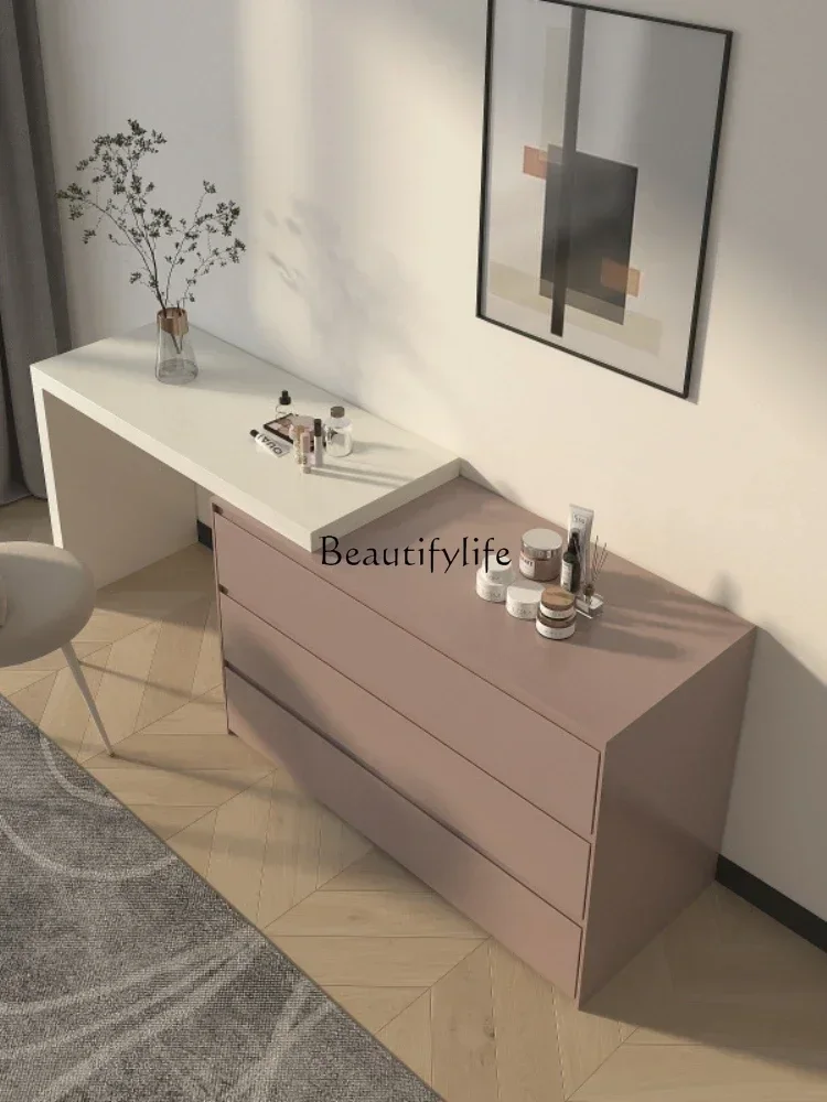 Nouveau Commode de peinture bureau double usage bout de lit table de maquillage simple