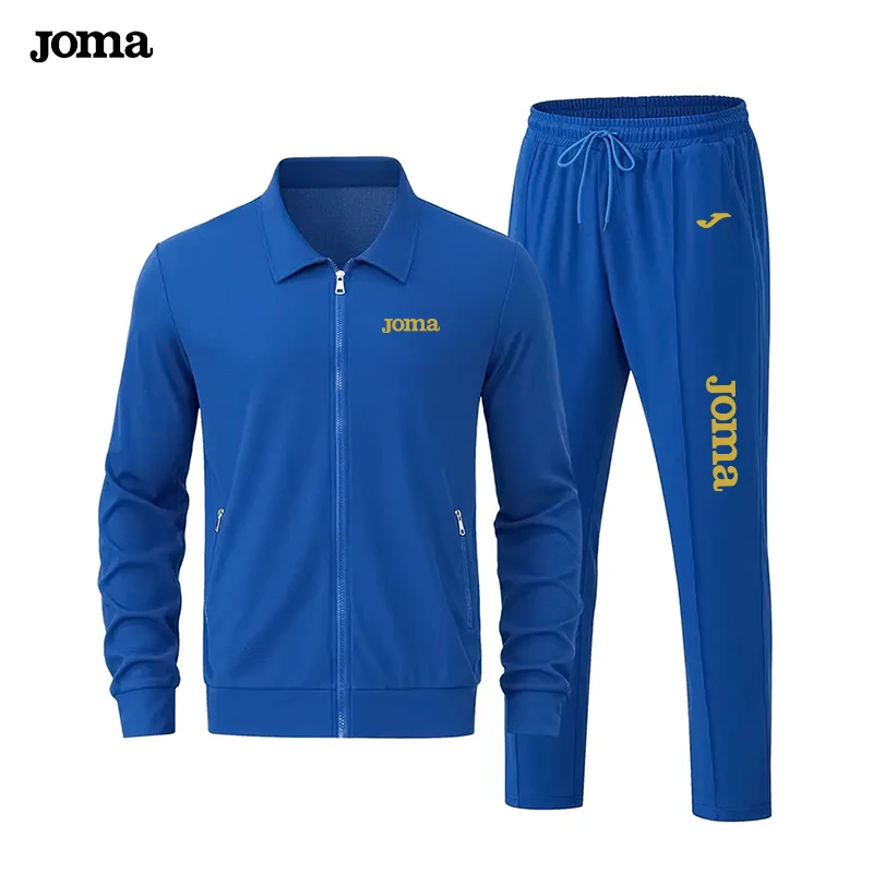 Conjunto Deportivo JOMA con Cremallera y Tejido Waffle para Hombre, Chaqueta Informal, Atuendo Deportivo Informal, Combina con Todos los Estilos de Calzado, Ropa Deportiva para Gimnasio, Correr y Descansar