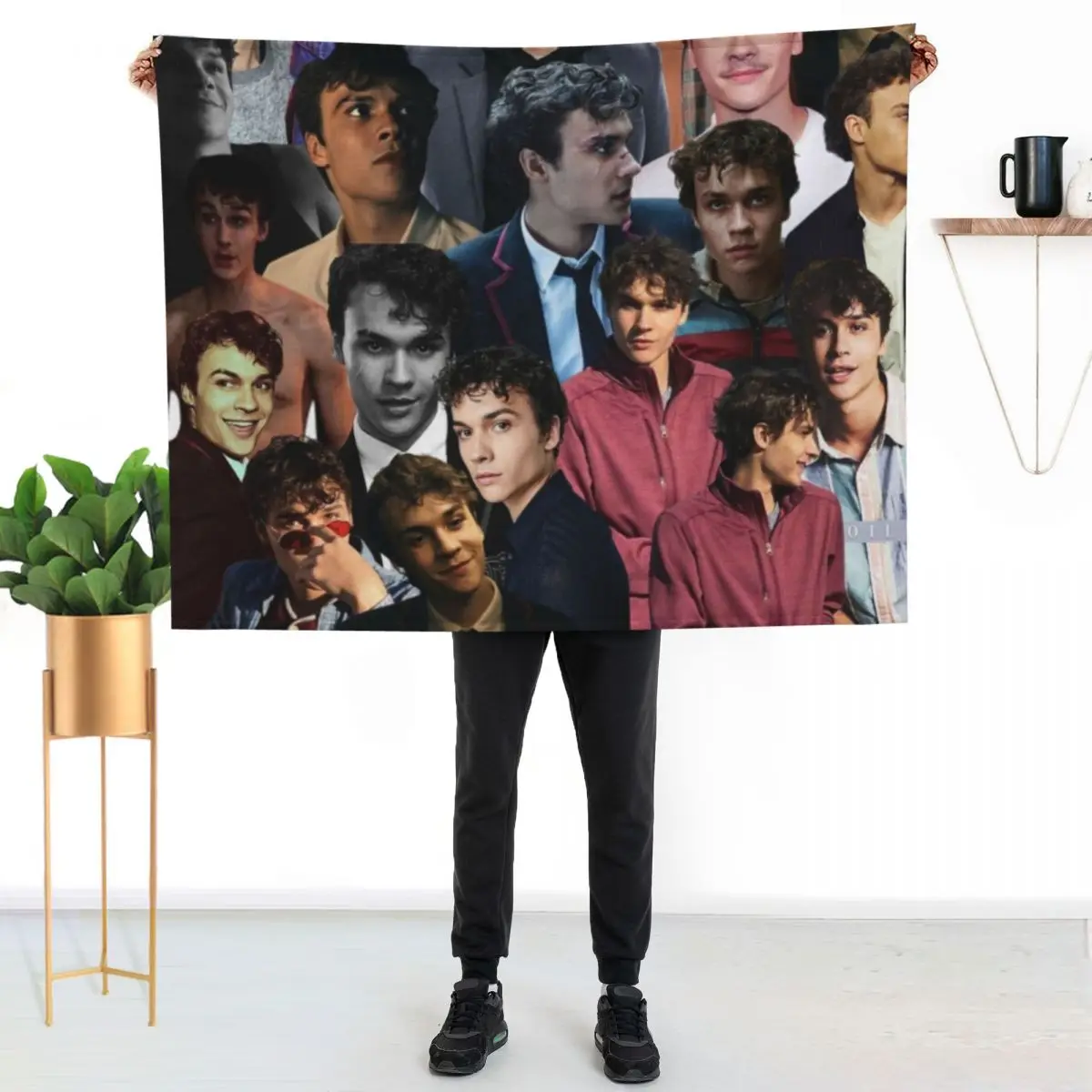 

benjamin wadsworth photo collage Throw Blanket Modern Design Soft Blanket for Home Decor