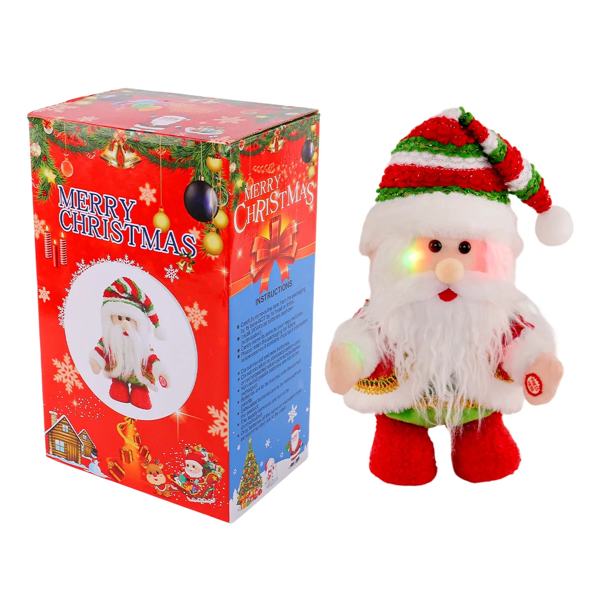 

Singing Dancing Santa Claus Christmas with Light Interactive Xmas Santa Statue Fun Gift for Kids Adults, Holiday Decoration