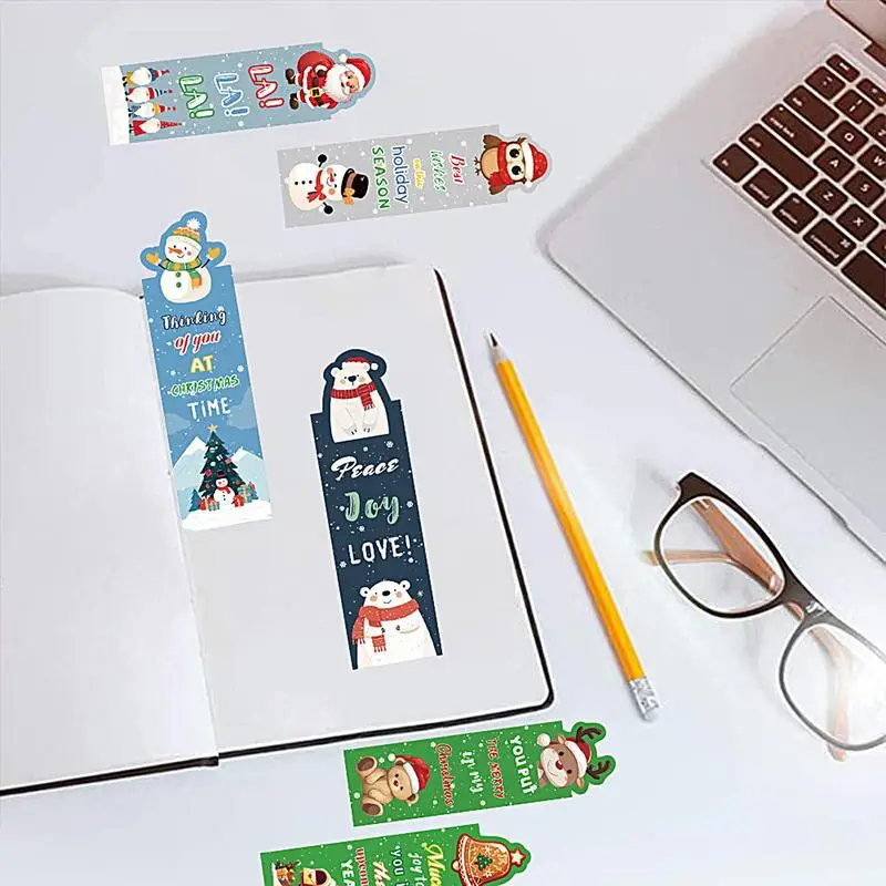 Cute Bookmarks For Kids 30x Cute Christmas Bookmarks Colourful Scented Bookmark Page Clips Holiday Favor For Students Children