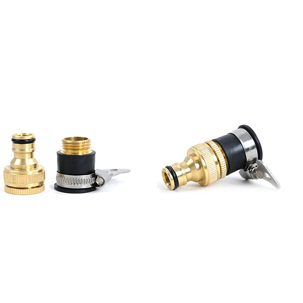 

1/2 & 3/4 Inch Brass Faucet Adapter Washing Machine Hose Fittings Kitchen Faucet Garden Hose Adapter