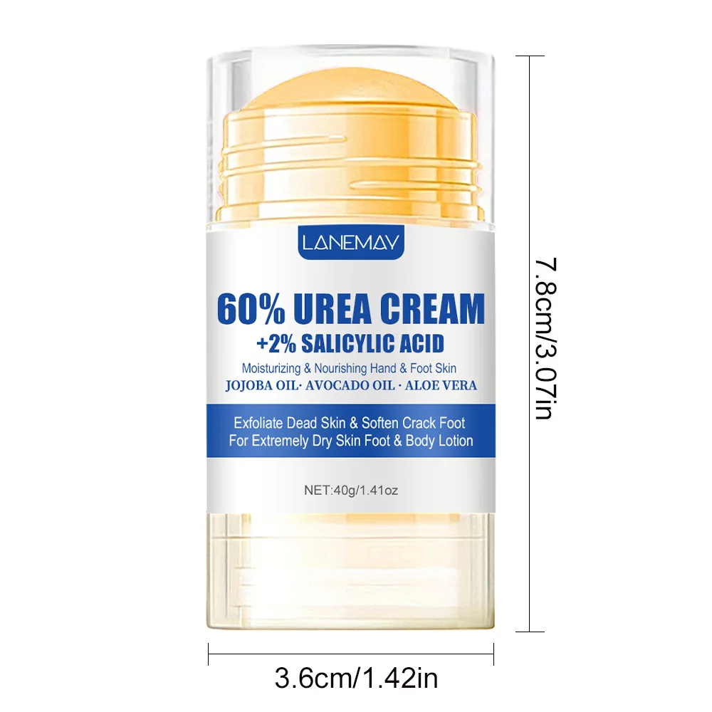 60% Urea Foot Hand Care Cream Stick, Used For Heel Care, Deeply Moisturizing And Nourishing Your Dry Rough Skin