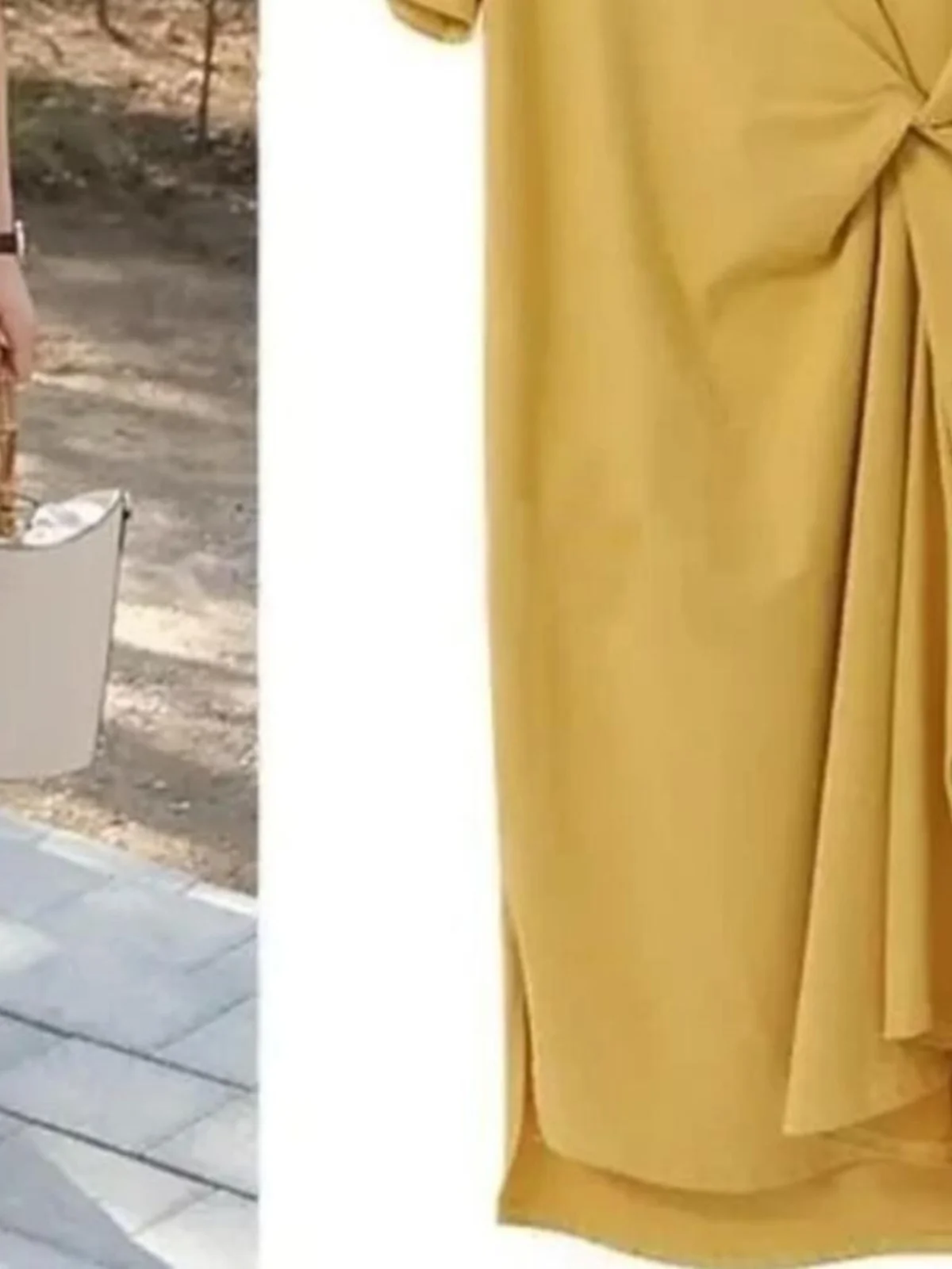 T-shirt Long femme jupe couleur genou longueur Dr Street Sle l taille ort Sve rond Ne été Dr