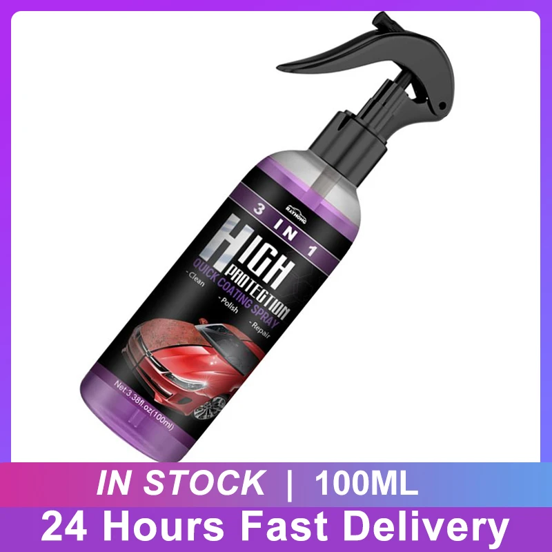 3 In 1 Quick Coating Spray High Protection Shine Armor Ceramic Car Wash Car Shield Coating Cleaning Nano Polishing Paint Wax