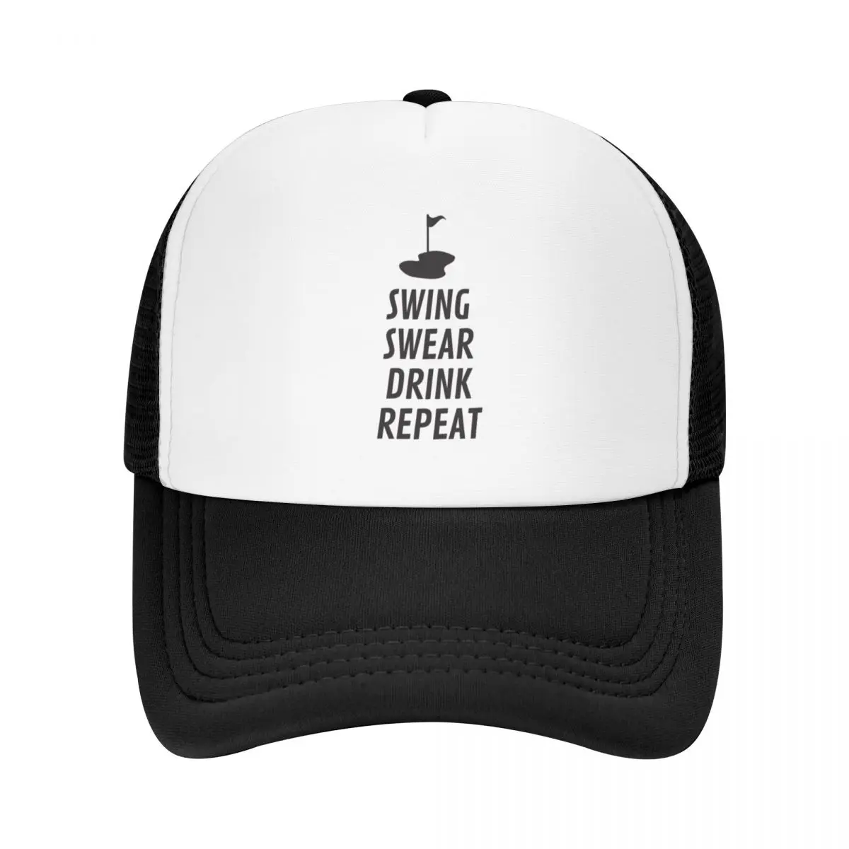 Funny Golf Swing Swear Drink RepeatCap Baseball Cap Wild Ball Hat Luxury Cap birthday Baseball For Men Women's