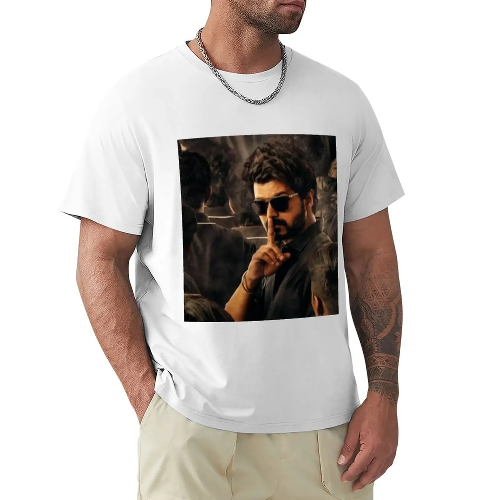 Oversized t-shirt black t shirts men long sleeve t shirts Master movie vijay T-Shirt   oversized t shirt  harajuku