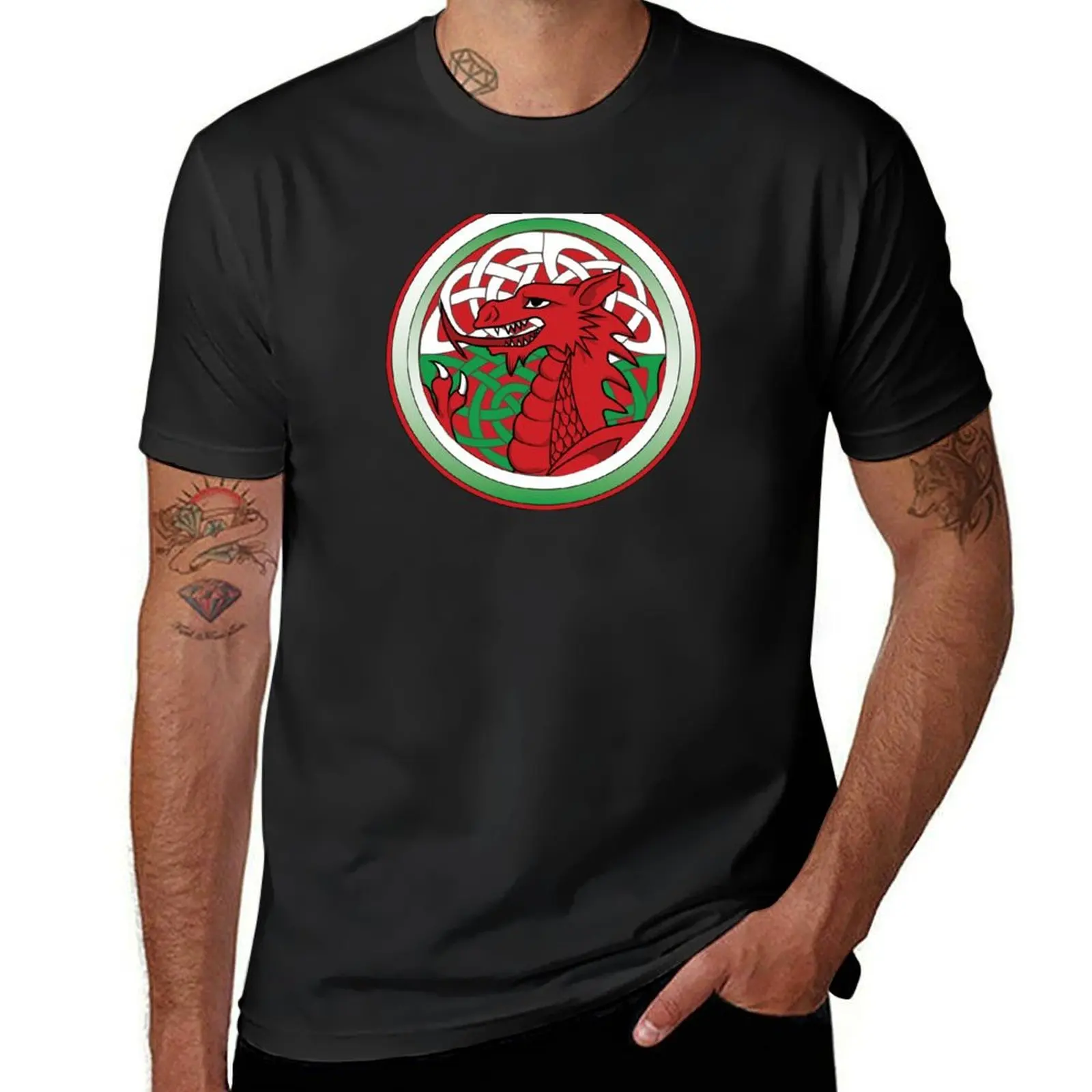 Y Ddraig Goch [Circular] T-Shirt oversizeds boys whites new edition t shirts for men