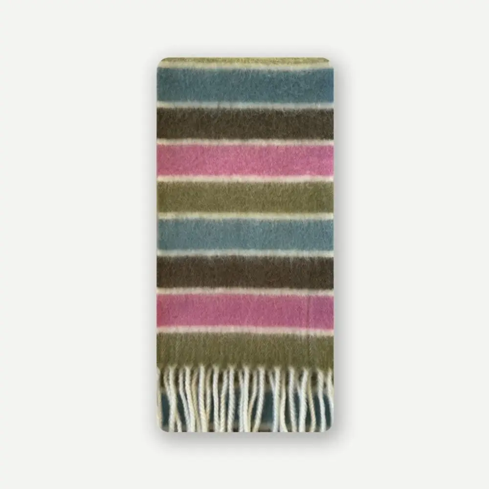 

Plush Rainbow Stripe Wool Scarf Wool Scarves Solid Color Long Tassel Shawl Korean Style Scarves Cashmere Shawl Cape Wraps Girl