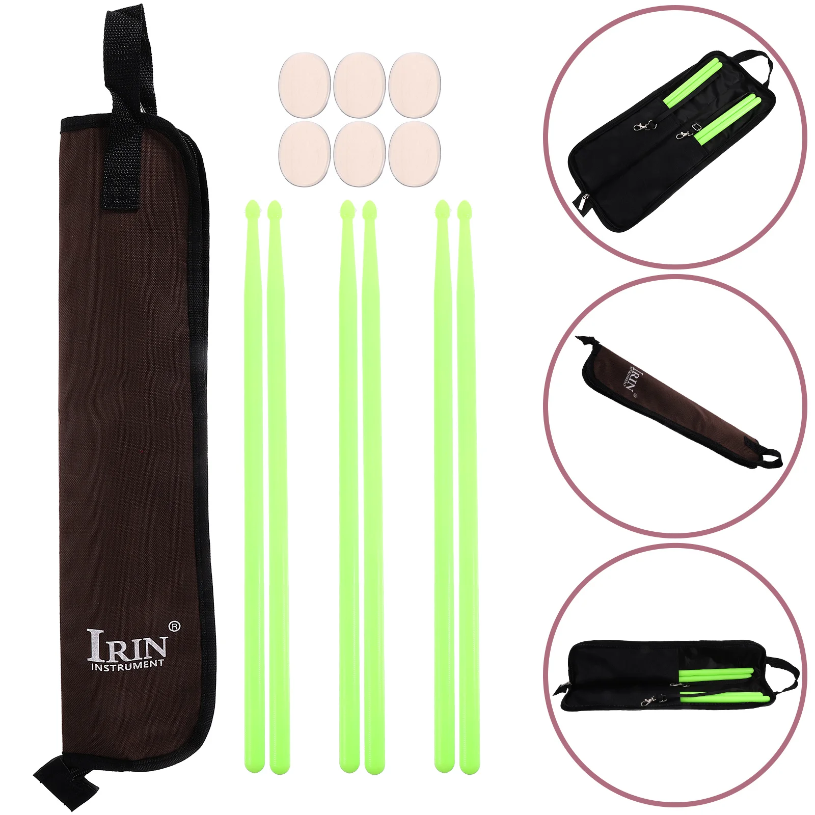 

Drum Stick Set Musical Instrument Percussion Accessories Drums Sticks Bag Drumsticks