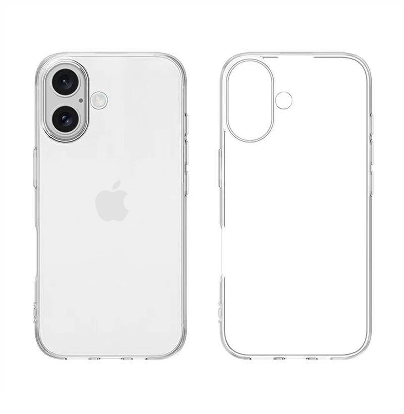 Ultra Thin Clear Case For iPhone 16 Pro Max Soft Silicone Cases For iPhone16 Pro Max 16 Plus Transparent TPU Back Cover