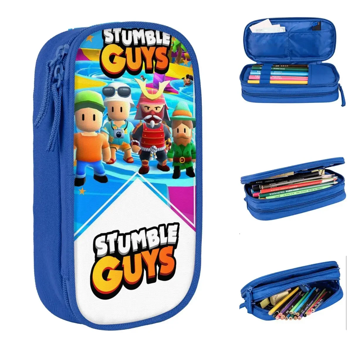 

Classic Stumble Guys Cartoon Pencil Case Game Pencilcases Pen Box Kids Big Capacity Pencil Bags Students School Gifts Stationery