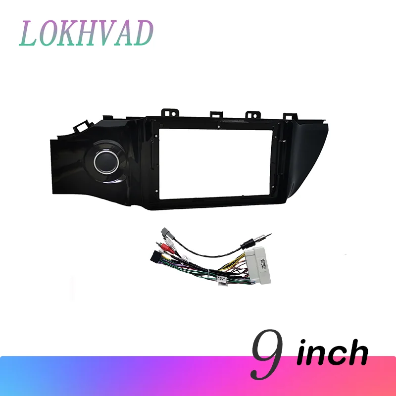 9 inch For KIA Rio K2 2017 2018 Car Radio Fascias Android MP5 Stereo Player 2Din Head Unit Panel Frame