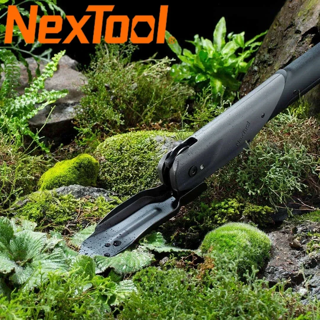 NexTool Outdoor Multi-functional Shovel 7 In 1 Camping Folding Shovel Survival Tool Hoe Axe Hammer Multitool Wood Saw Knife