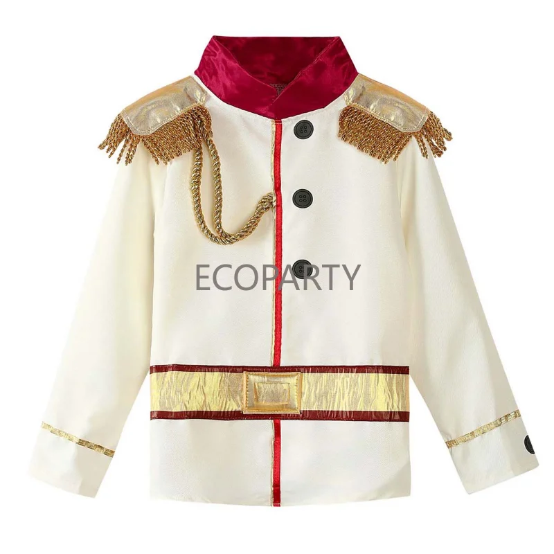 Costume de Prince pour enfants, olympiques de cosplay d'Halloween pour enfants, olympiques charmants pour enfants, vêtements de jeu de rôle de royauté de carnaval pour garçons