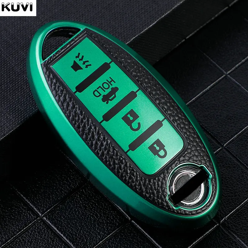 4 buttons Car Key Case Cover for Nissan Leaf Micra Qashqai J11 J10 X Trail T32 Versa Note Patrol Key Fob Cover Accessories