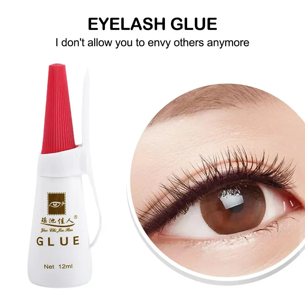 12ML Waterproof Fake Eyelashes Glue Professional Eyelashes Glue Eyelid Double Extension Tools Makeup F3V2