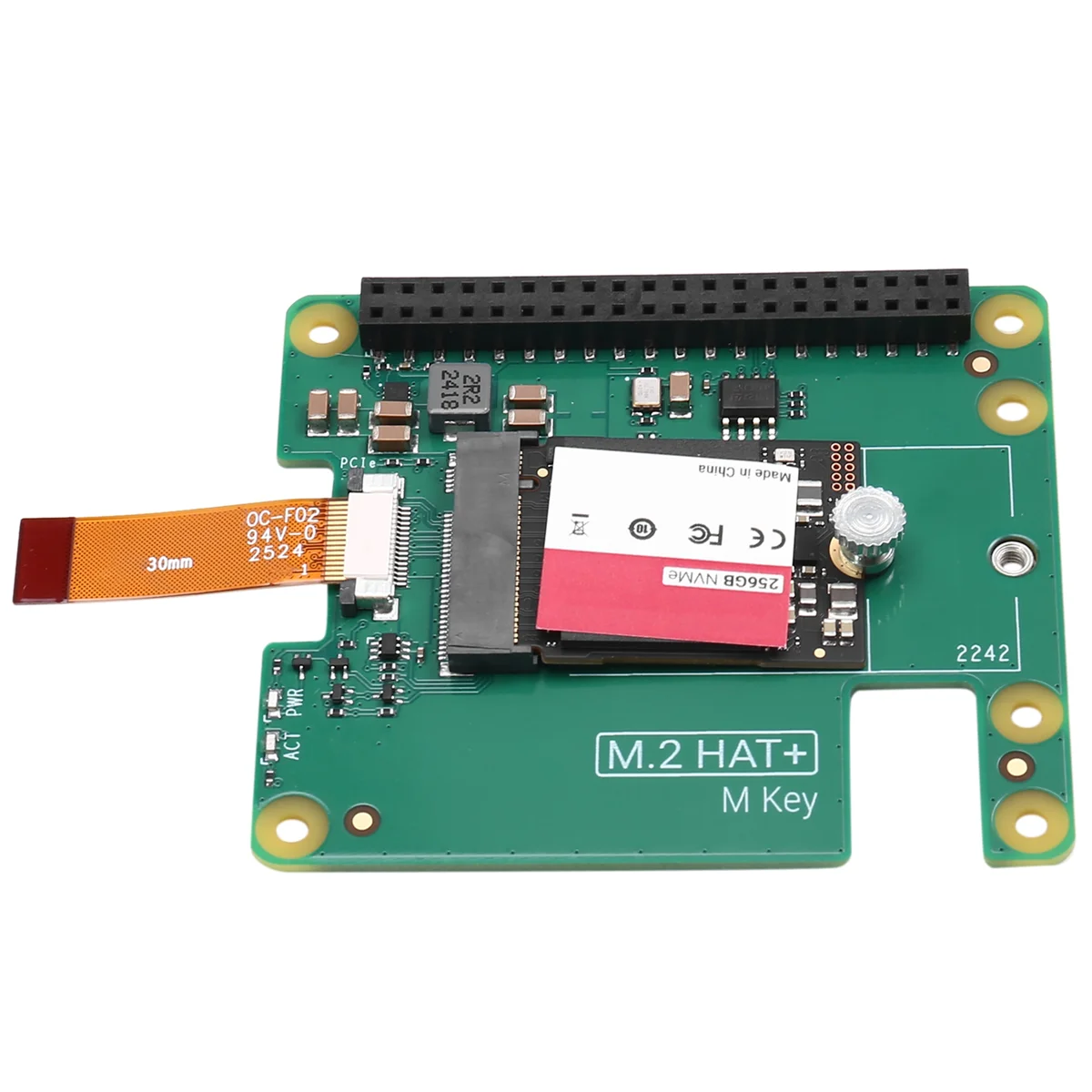 For Raspberry Pi 5 M.2 AI HAT+ Board for Enhanced Machine Learning Capabilities -T44C