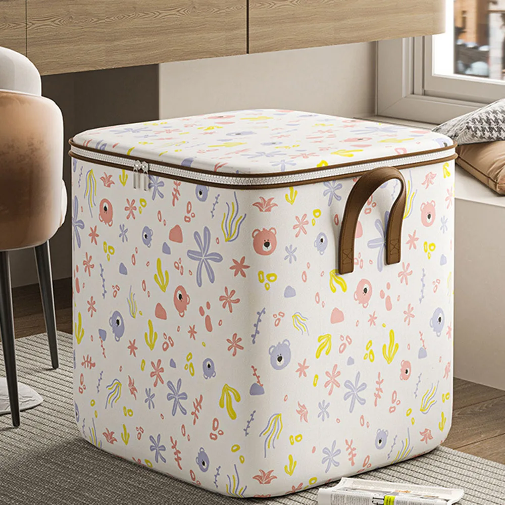 Faltbare Kleidung Quilt Aufbewahrung tasche große Kapazität Kleider schrank Sortierung Aufbewahrung eimer Reiß verschluss Kleidung Verpackung Kleider schrank Veranstalter