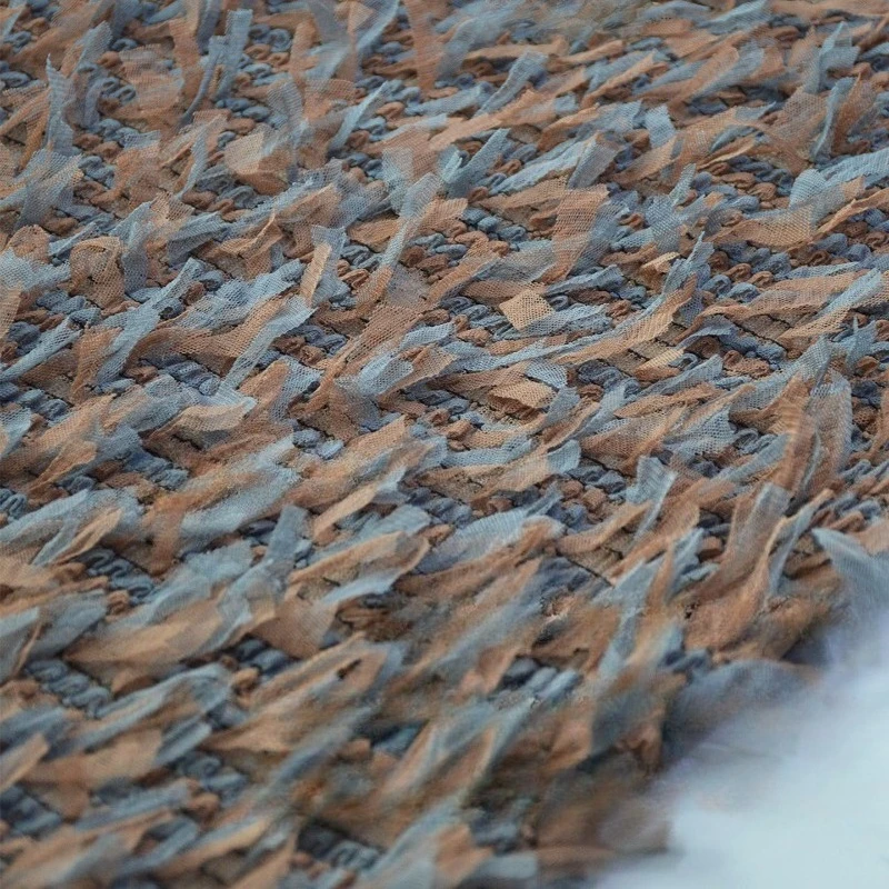 

Creative Weaving Tassel Mesh Fabric for Heavy Elasticity Designer Transforms Fabrics By The Meter Diy Sewing Material Cloth