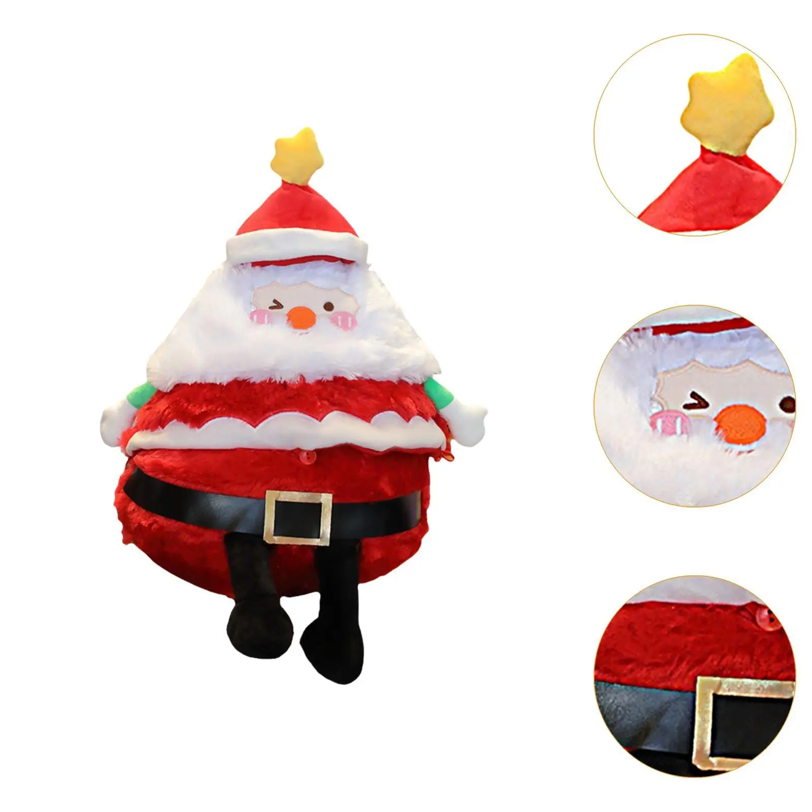 Christmas Stuffed Toy Cute Cushion Doll for Holiday Winter Couch Sofa