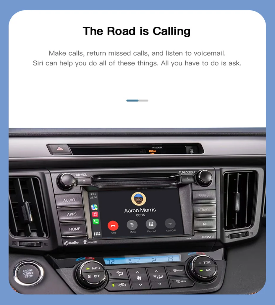 BONROAD Wireless Carplay Android Auto für TOYOTA CHR Corolla Camry Auris Prius RAV4 Avensis Highlander Touch2 Entune 2.0 Decoder – Detail 8