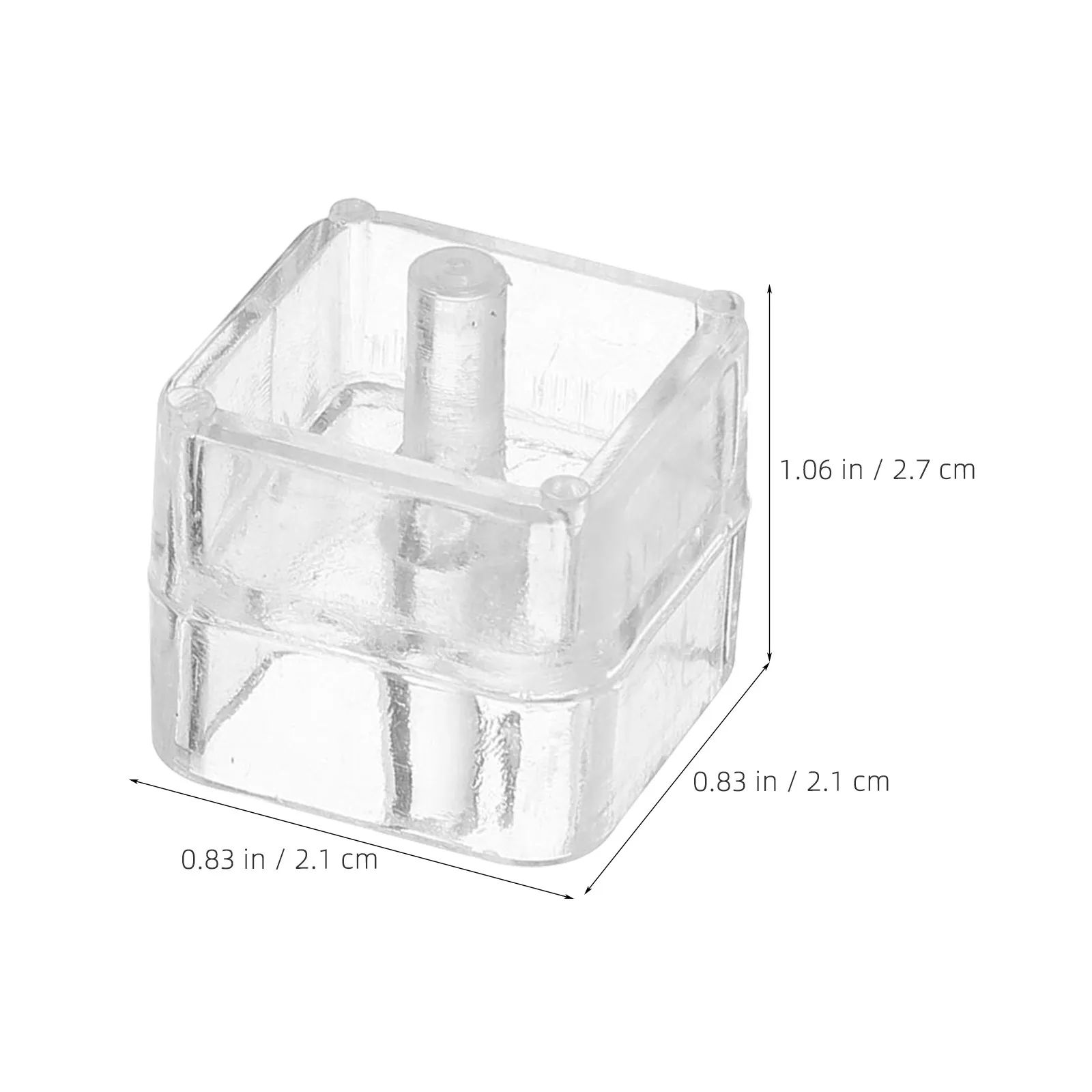 14Pcs Tape Dispenser Core Transparent Plastic Replacement Insert 1.06x0.83x0.83in Desk Tape Holder Parts for Office Home