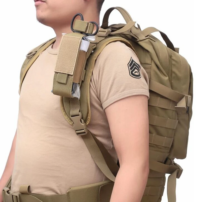 Tactical Outdoor Molle Scissor Bag Medical Shears Pouch Multifunctional Tourniquet Holder Storage Bag Case Flashlight Holster