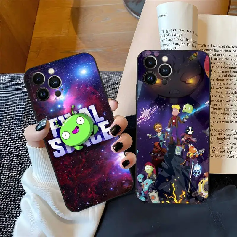 TV Spaces Cartoon Final Phone Case For IPhone 14Pro 13 12 Pro Max 11 Mini Xs X 8 7 6 6s Xr Plus SE2020 Soft Fundas Cover