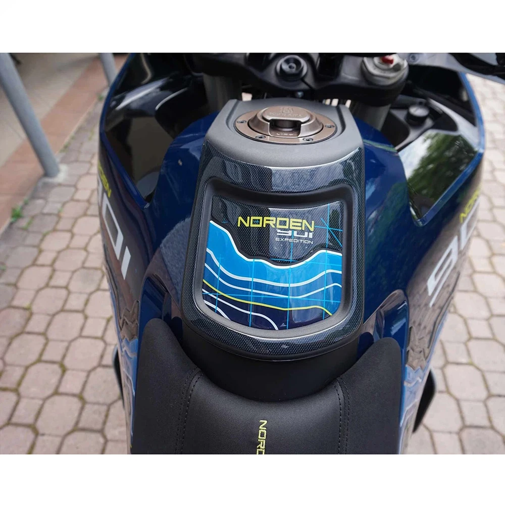 Motorcycle Fuel Tank 3D Sticker Motorcycle Mailbox Decoration Sticker Motorcycle Cylinder Gasket For Husqvarna Norden 901 2023