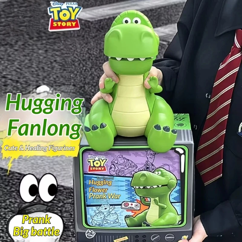 

GOLDLOK Disney Toy Story Green Dinosaur Bite Finger Tricky Prank Toy Figurine Desktop Ornament Holiday Gift For Collectors