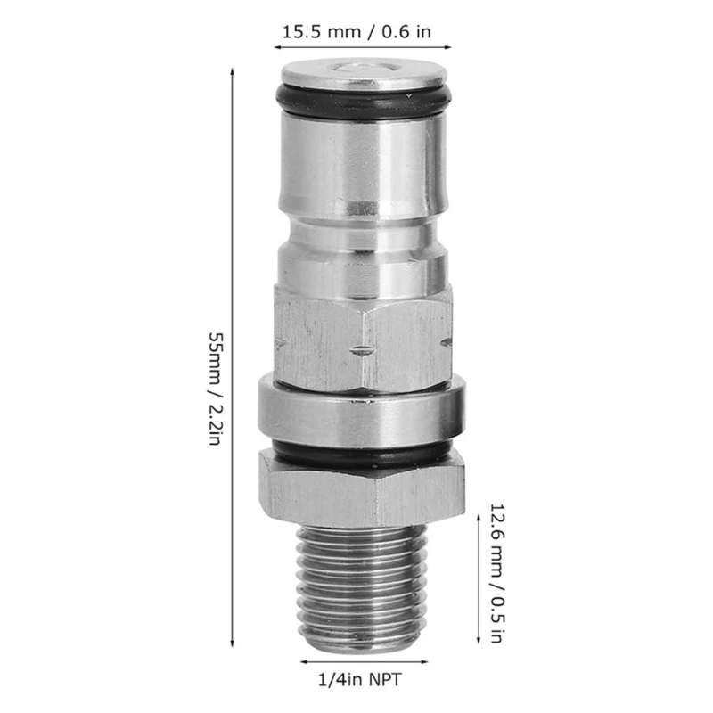Vannes à gaz, vannes à liquide, anti-fuite, facile à installer, matériau en acier inoxydable