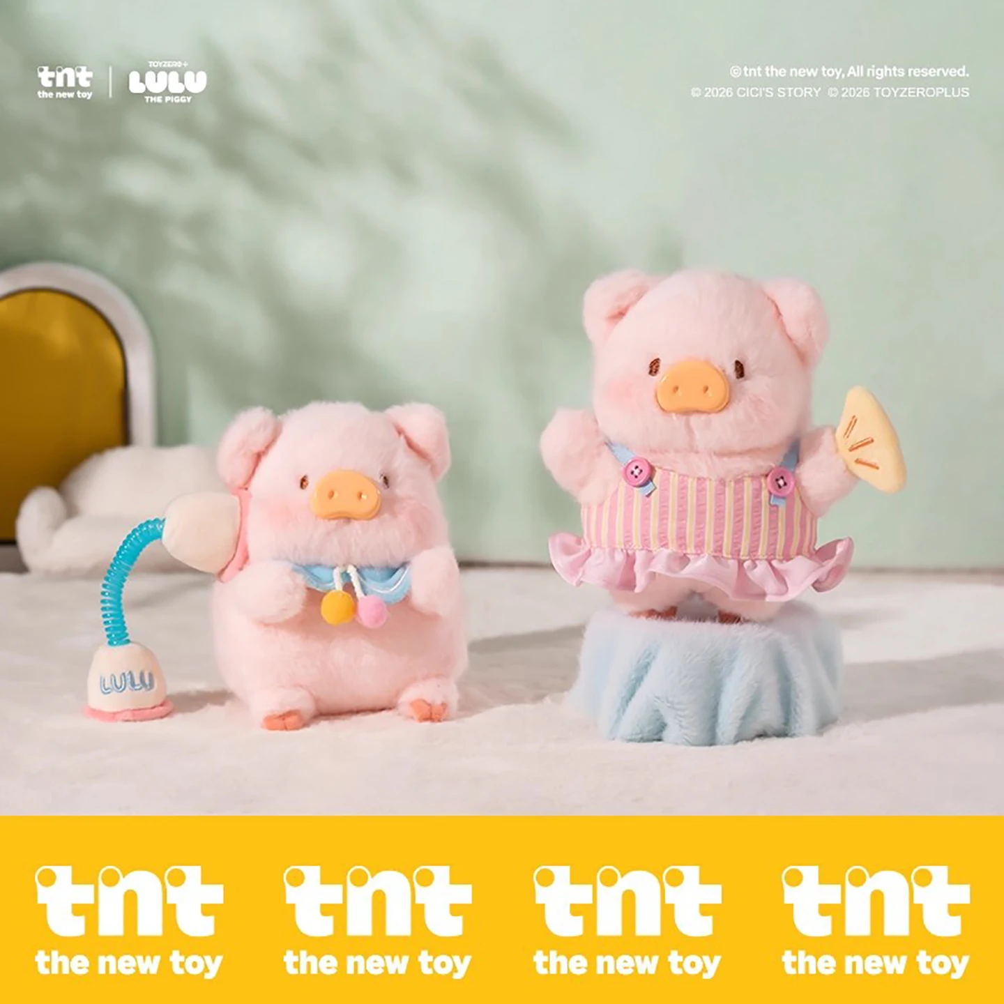 

TNTSPACE LULU The Piggy Come Play, плюшевая слепая коробка, игрушка-сюрприз, милая фигурка, украшение для рабочего стола, коллекция подарков для девочек