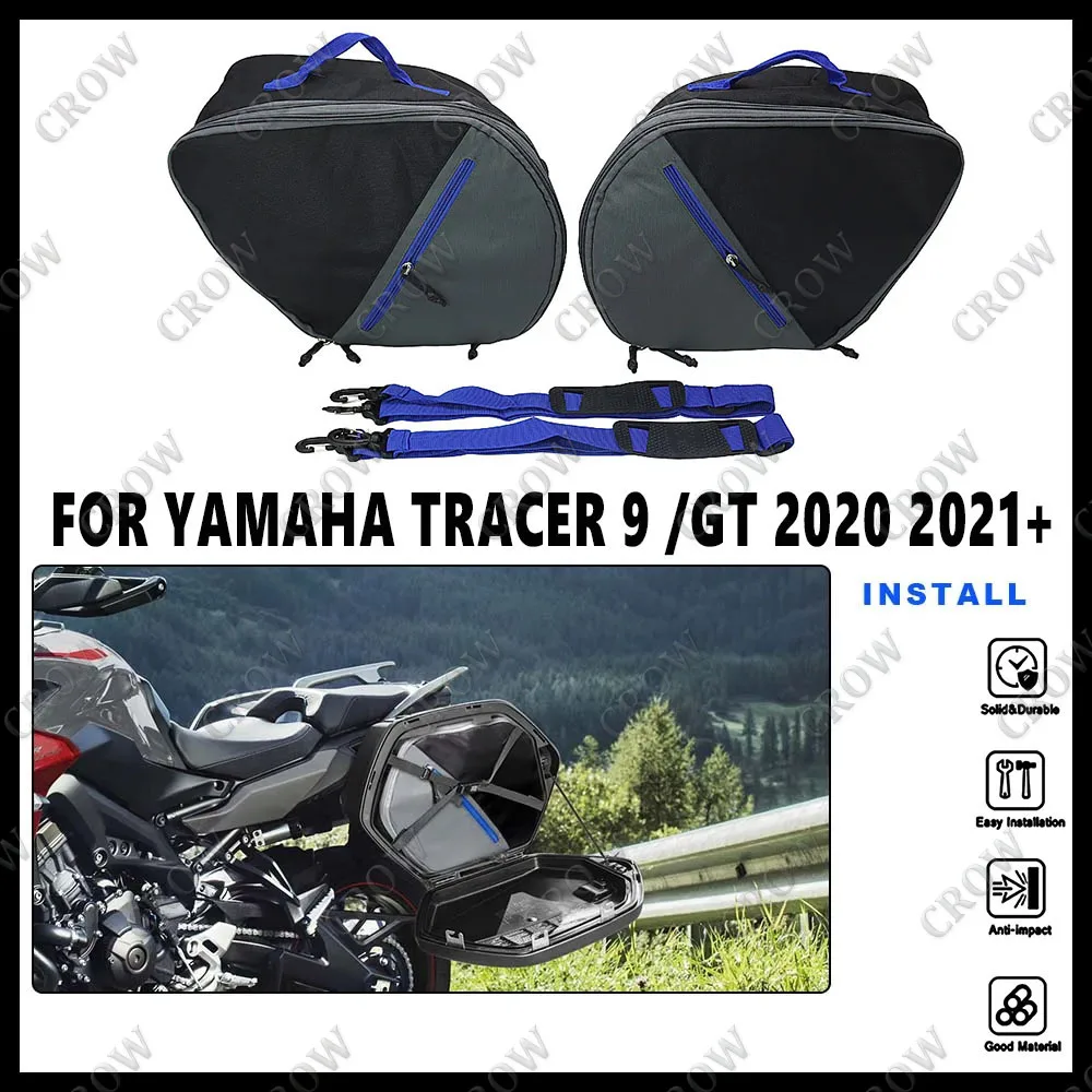 New Motorcycle Waterproof Side Box Luggage Compartment Lining Storage Saddle Bag For YAMAHA TRACER 9/900 GT 9GT 900GT 2020 2021+